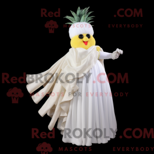 White Pineapple mascot...