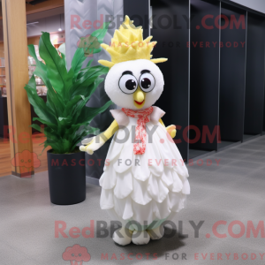 White Pineapple mascot...