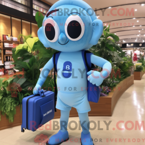 Sky Blue Spinach mascot...