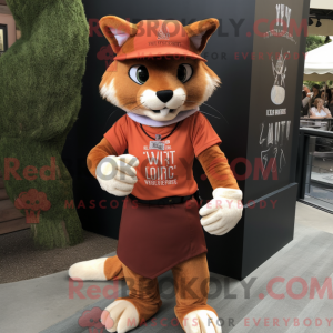 Rust Lynx maskot kostume...