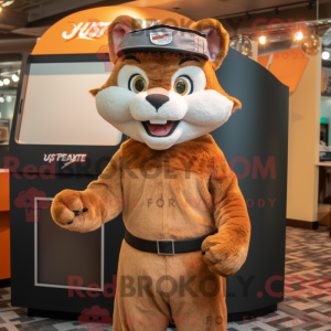 Rust Lynx mascottekostuum...