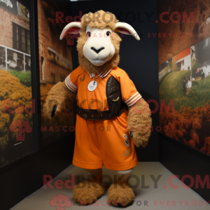 Rust Suffolk Sheep maskot...