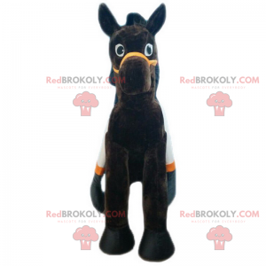 Lille pony maskot med et ondskabsfuldt look - Redbrokoly.com