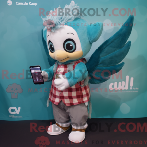 Postava maskota Teal Cupida...