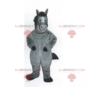 Piccola mascotte pony grigio - Redbrokoly.com