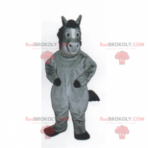 Mascota del pequeño pony gris - Redbrokoly.com