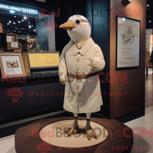 Beige Dove mascottekostuum...