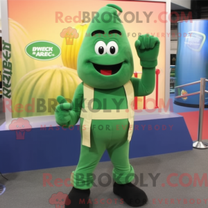 Green Zucchini mascot...
