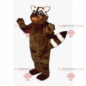 Liten tvättbjörn maskot - Redbrokoly.com