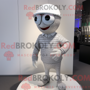 Silver Golf Ball mascot...