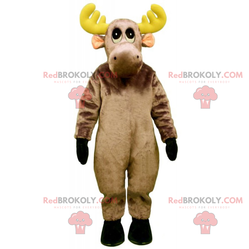 Mała maskotka renifera z żółtymi rogami - Redbrokoly.com Mała maskotka renifera z żółtymi rogami - Redbrokoly.com