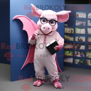 Postava maskota Pink Bat...