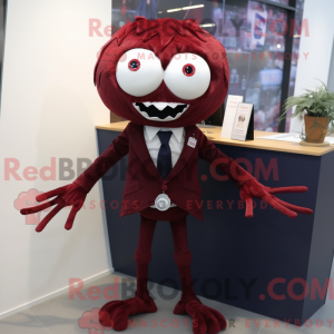 Maroon Spider Maskottchen...