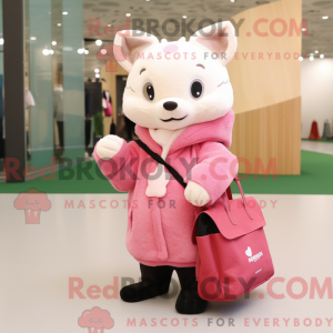 Pink Marten maskot kostume...