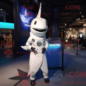 White Swordfish mascot...