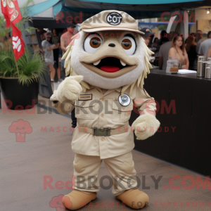 Beige Ceviche maskot...