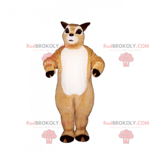 Mascot small reindeer without antlers - Redbrokoly.com