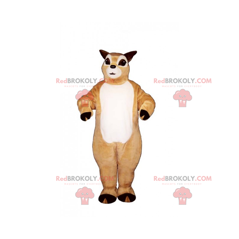 Mascot small reindeer without antlers - Redbrokoly.com