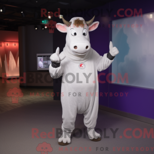 Zebu-maskotdraktfigur kledd...