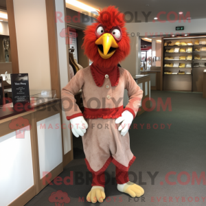 Red Rooster mascottekostuum...