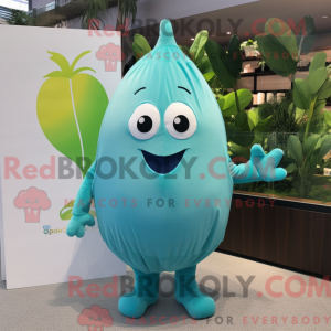 Maskotdraktfigura Cyan...