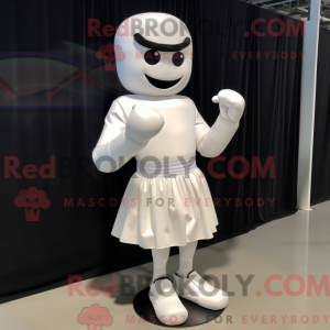 Hvid boksehandske maskot...