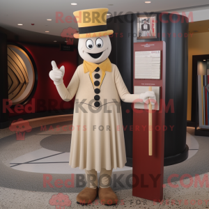 Tan Ring Master mascot...