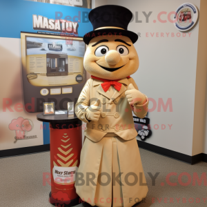 Tan Ring Master mascot...
