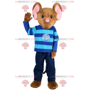 Pequeña mascota del ratón vestida como un niño - Redbrokoly.com