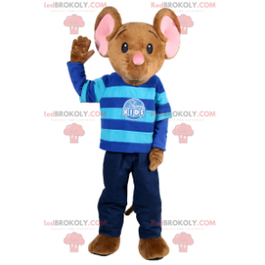 Mascotte de petite souris en tenue d'enfant - Redbrokoly.com