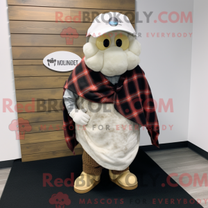 Hvid østers maskot kostume...
