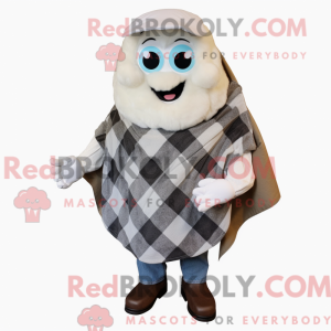 Hvid østers maskot kostume...