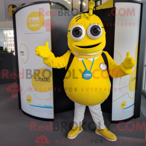 Geel Gyro-mascottekostuum...