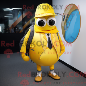 Gul Gyro maskot kostume...