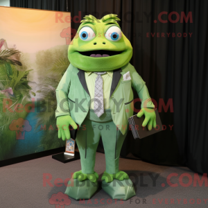 Lime Green Piranha mascot...