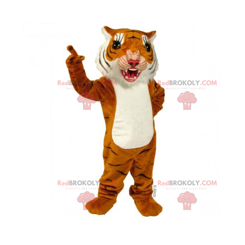 Little ferocious tiger mascot - Redbrokoly.com