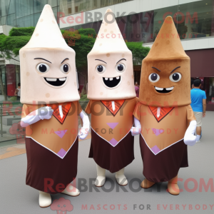 Rust Ice Cream Cone mascot...