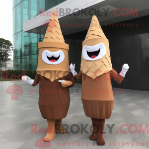 Rust Ice Cream Cone mascot...