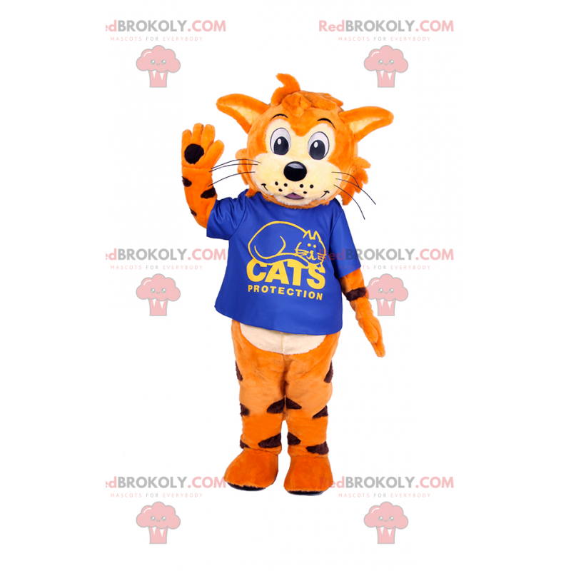 Mascote tigre laranja com t-shirt - Redbrokoly.com Mascote tigre laranja com t-shirt - Redbrokoly.com