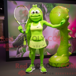 Lime Green Tennis Racket...