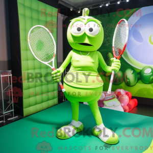 Lime Green Tennis Racket...