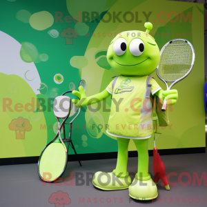 Limegrønn tennisracket...