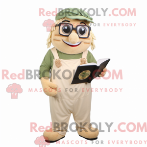 Beige Pesto Pasta Maskot...