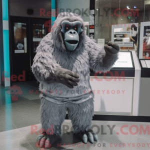 Gray Orangutan mascot...