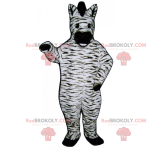 Small zebra mascot - Redbrokoly.com