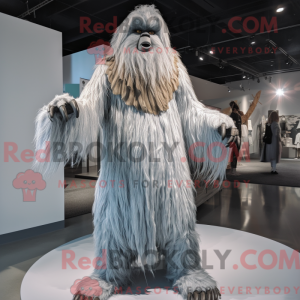 Sølv Sasquatch maskot...