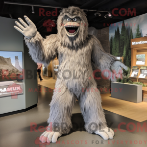 Sølv Sasquatch maskot...