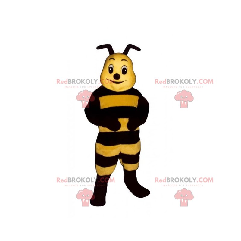 Mascotte piccola ape con antenne corte - Redbrokoly.com