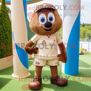 Maskotdraktfigurat Brown...