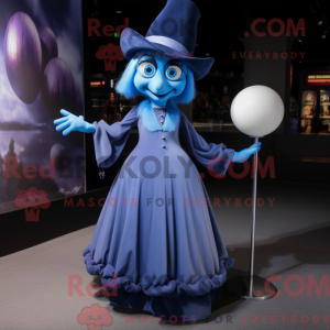 Blue Witch S Hat mascot...